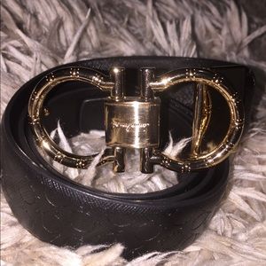 Salvatore Ferragamo Gold Plated Belt